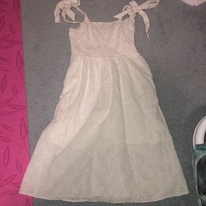 Perfect eyelet white summer dress